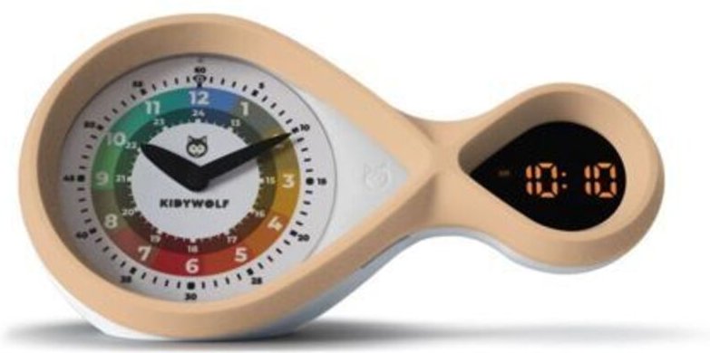Analoger & digitaler Wecker rosa - Kidywolf