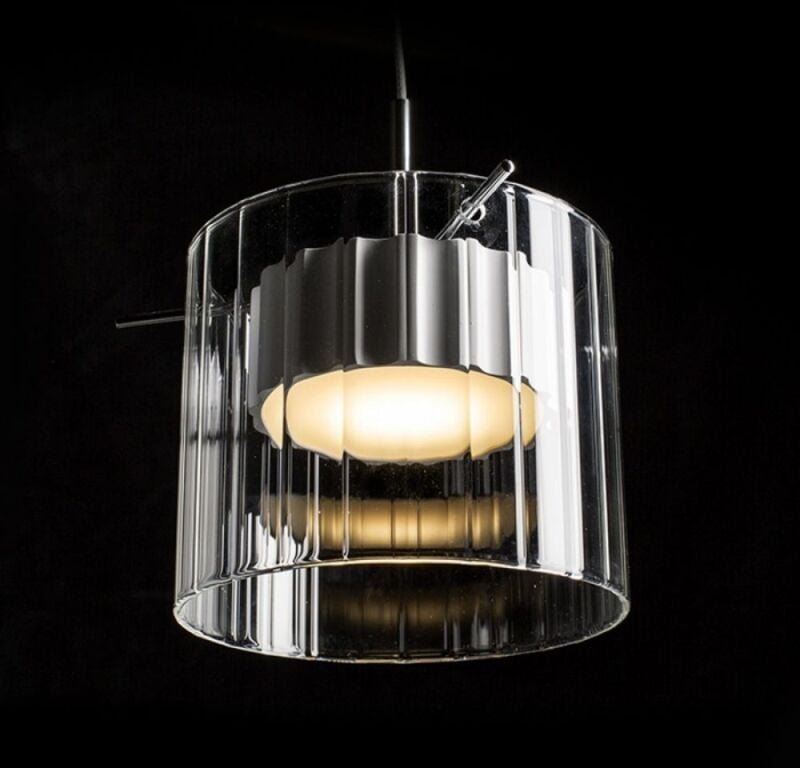 Rendl Light - Kronleuchter Pendelleuchte estra i weiß transparent glas 230V led 5W 3000K
