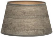 Fabrilamp - Lampenschirm salma e27 holz grau 15dx12dx13h konisch offen konisch