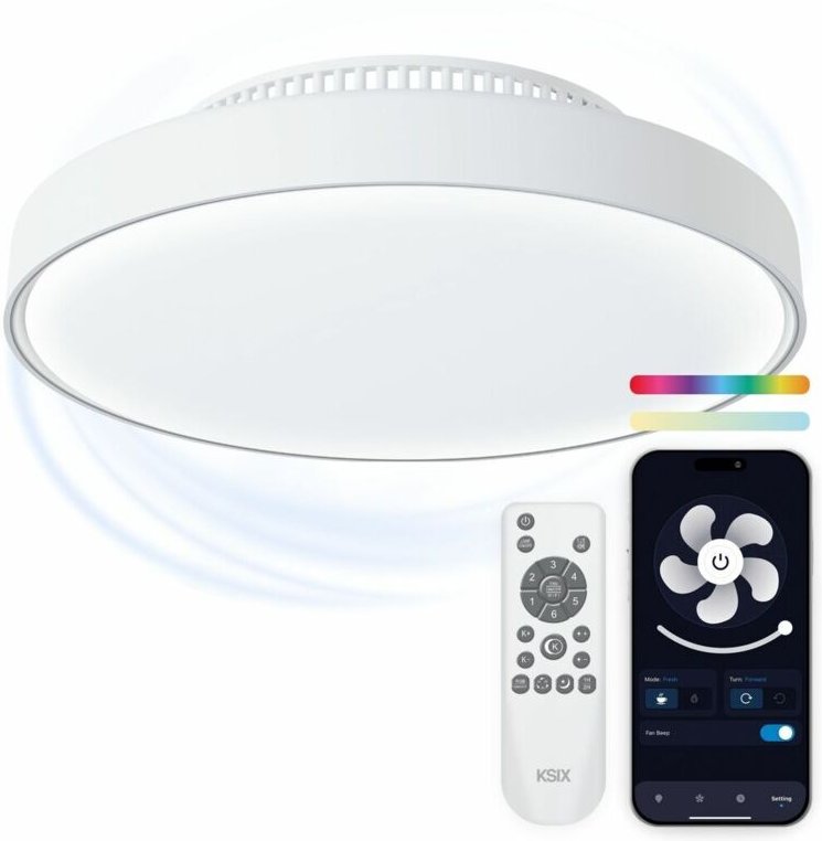 Deckenventilator mit Lampe KSIX Mistral 4000 Lm