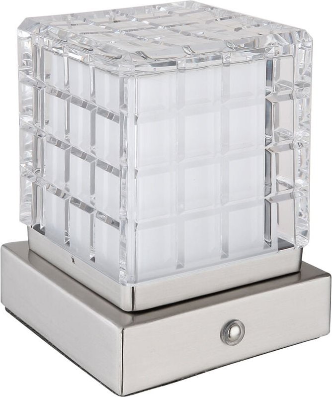 Tischleuchte Beistelllampe led Touch-Dimmer Nachttischlampe usb akku Weiß