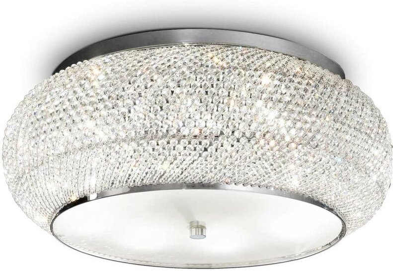 Pasha' - 14 Licht Deckenleuchte Chrom - Ideal Lux