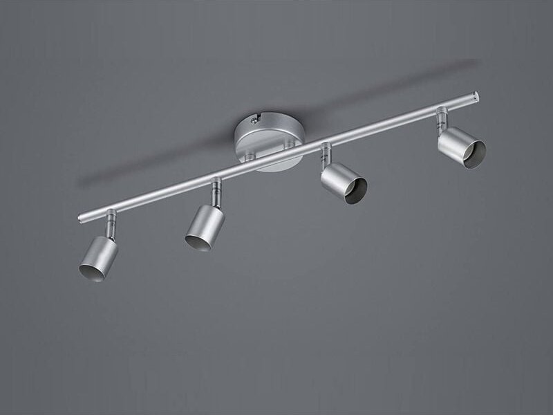 Deckenstrahler paris 4-flammig Metall Silber titanfarbig, Breite 50cm