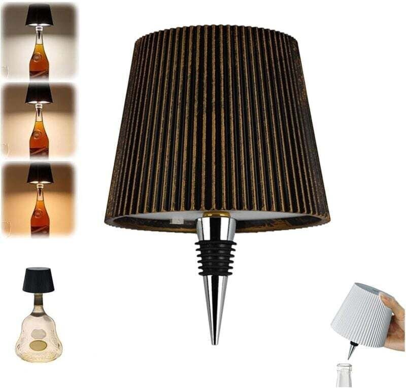 Wiederaufladbare kabellose Flaschenlampe mit 2000 mAh, moderne LED-Touch-Tischlampe für Bar, Restaurant, Accessoires und...