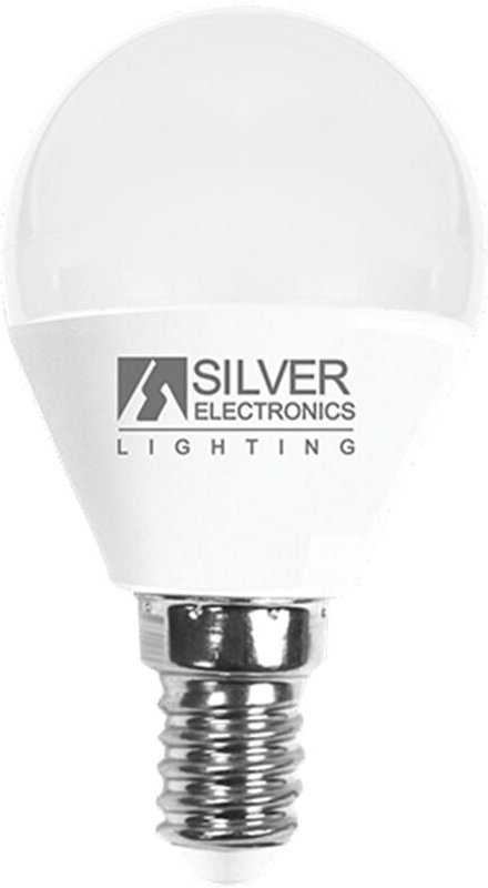 Silver Electronics - Dekorative LED-Glühbirne silver electronis spherical 7w=70w - e14 - 5000k - 620 lm - weißes Licht -...