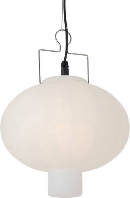 Außen-Pendelleuchte weiß 35 cm mit Stecker IP44 - Pion