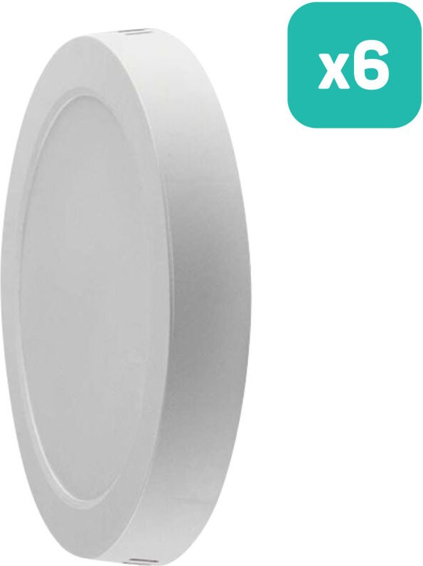 V-TAC LED Mini Panel - Hinterleuchtete Oberfläche - IP20 - Weiß - 18W - 1980 Lumen - 4000K - 6er-Pack