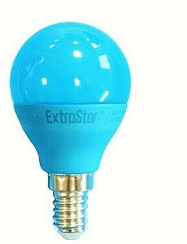 Trade Shop Traesio - Trade Shop - led-lampe E14 4W 60 lumen E14 global buntes blaues licht -