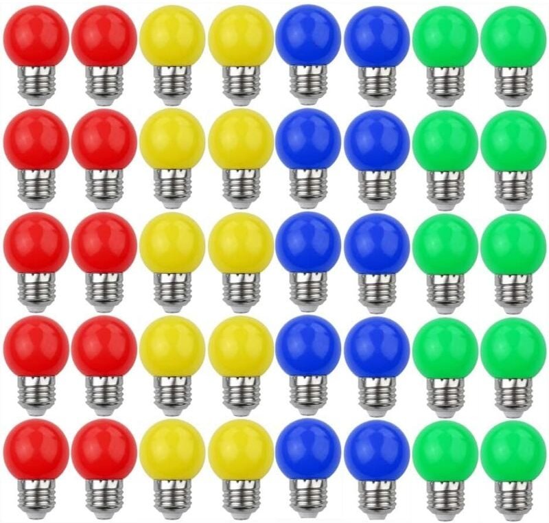 Ahlsen - Bunte LED-Leuchtmittel, E27, 3 w = 30 w, dekoratives und Designlicht, 240 Lumen, AC220 V-240 v, Dekorationslamp...