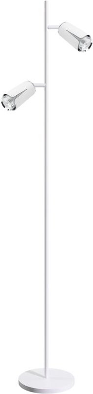 FLOWER WEISS CHROM STEHLEUCHTE 2xGU10