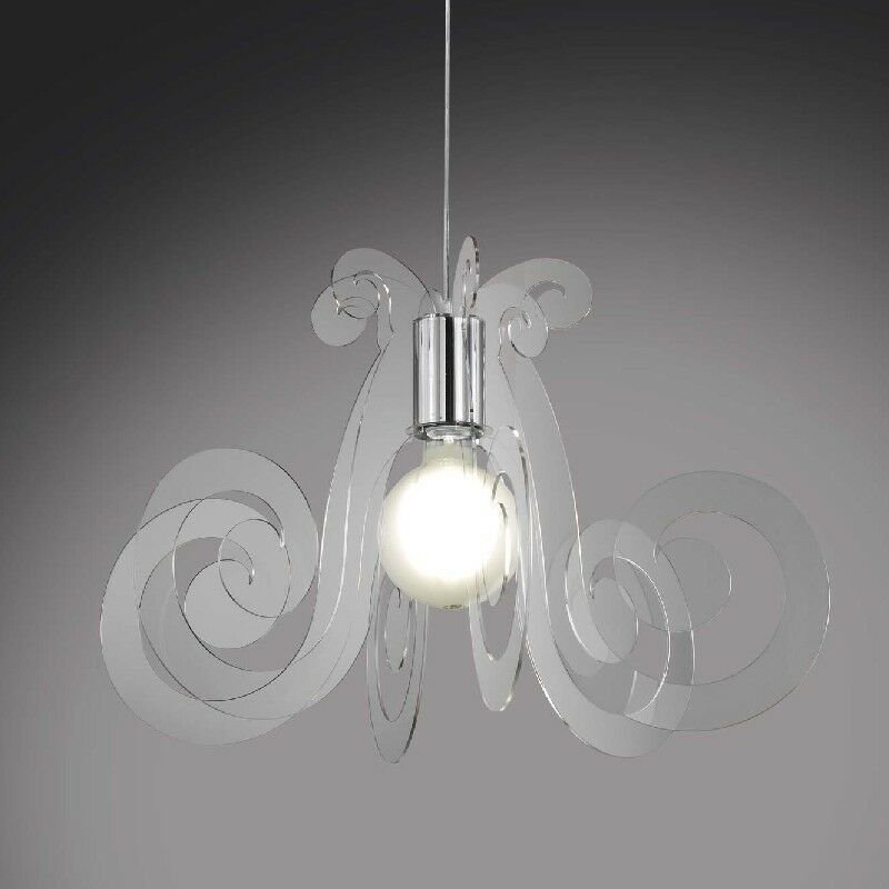 Linea Zero - Pendelleuchte aus Plexiglas mizar Transparent Durchmesser 64x h41 cm