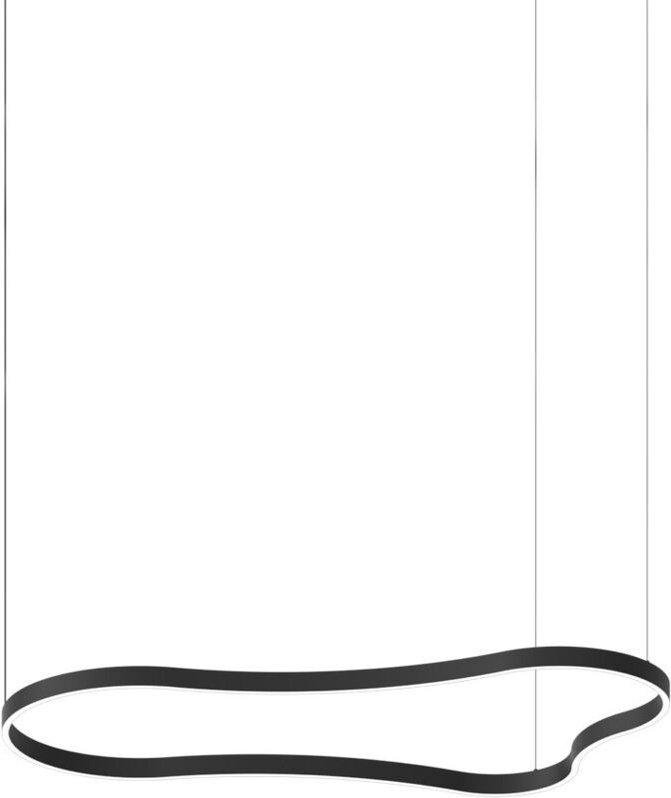 Ideal Lux WAVES 155cm integrierte LED-Pendelleuchte, Deckenleuchte, Schwarz, 3000K