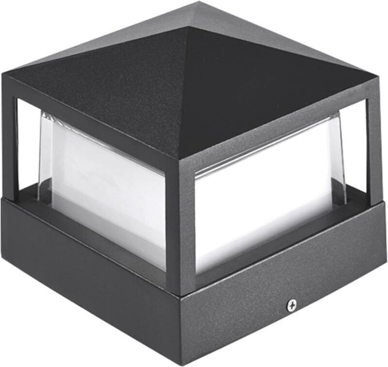 Pfostenleuchte, Säulenleuchte, Torleuchte, Außenleuchte, Säulenleuchte, Villenleuchte, wasserdichte Aluminium-Gartenbele...