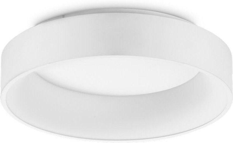 Ideal Lux ZIGGY Rundes 45 cm integriertes LED-Halbbündiglicht Weiß, 3000 K, nicht dimmbar