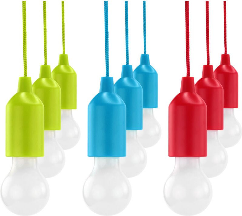 Hycell Gmbh - HyCell Pull-Light PL1W mit Zugschalter, inkl. 3x Micro aaa Batterien