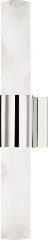 Barkley 2-flammige Wandleuchte aus poliertem Nickel - Hudson Valley