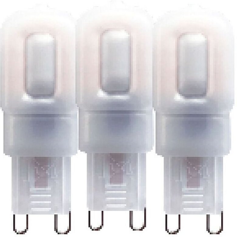 LED's light LED SMD Leuchtmittel - Kapsel G9, 2.5W, 2700K, Gefrostet, 270° - 3er Pack - 240 lm