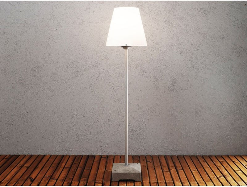 Außenstehleuchte LUCCA aus Aluminium, Höhe 130cm, Weiß