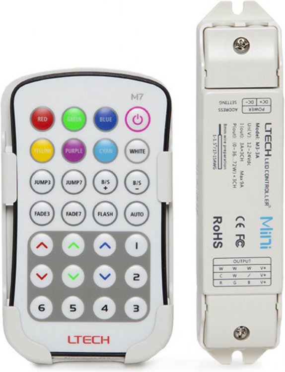 Regler rgb M7 Pro Fernbedienung 12-24VDC 108-216W