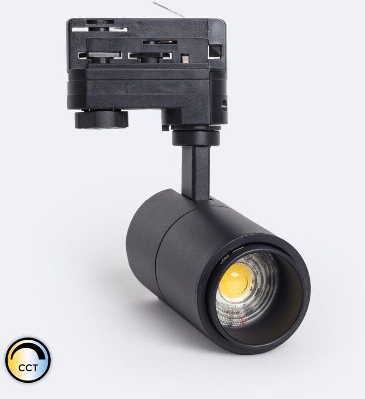 Thumbnail - 3-Phasenstromschiene LED-Strahler 10W Dimmbar cct Pulyx Multiwinkel 15-60º Schwarz