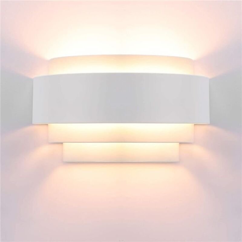 Ulisem LED Wandleuchte Innen Wandlampe Schlichtes Design Metalllampe Innenwandleuchte Warmweiß