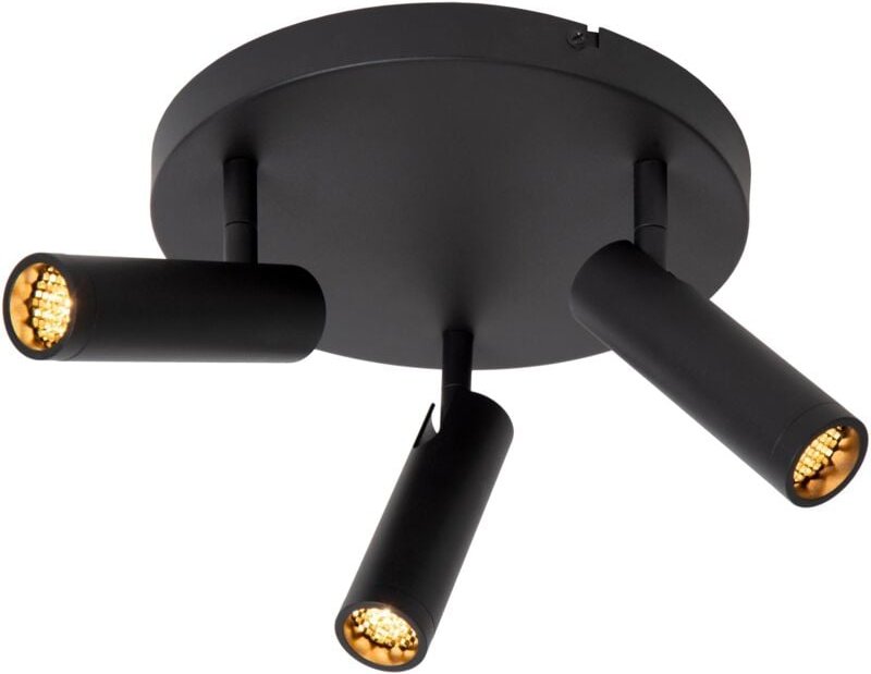 Lucide GRADO - Deckenstrahler - Ø 25 cm - 3xGU10 (MR11) - Schwarz