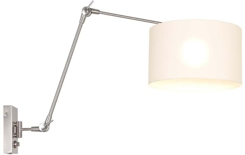 Wandleuchte - Prestige Chic - stahl - leinen metall - Steinhauer