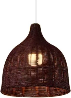 KAMIROS Anhänger aus natürlichem Rattan in Glockenform 26cm