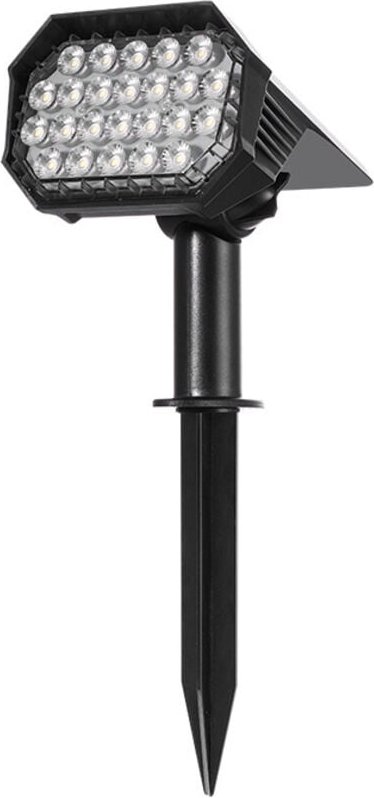 2er Set LED Solarstrahler Außen Wasserdicht IP65 Leistungsstarkes Einstellbares Licht, Solarlampe Außen Bodenprojektor S...