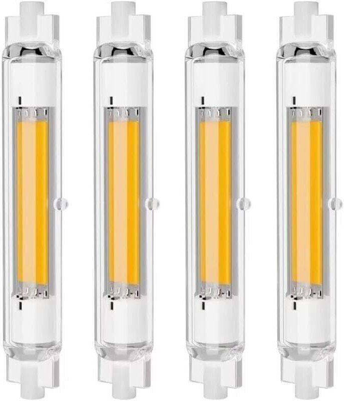 4er-Pack R7S 118 mm 30 W dimmbare LED-Lampen, warmweiß 3000 K, flimmerfrei