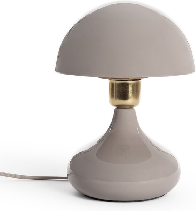 Tischlampe Metall Krish Taupe