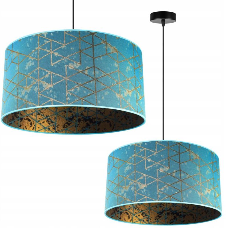 Hängelampe, Deckenleuchter, Lampenschirm, Goldmuster