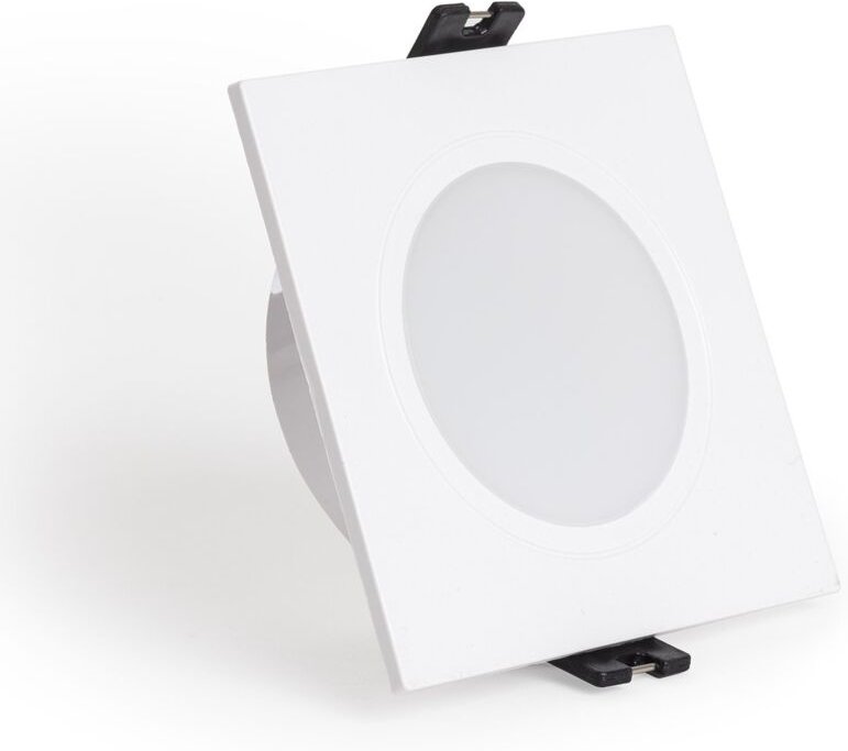 Efectoled - Downlight-Ring Quadratisch IP65 für LED-Glühbirnen GU10 / GU5.3 Schnitt Ø75 mm Maxis Weiß