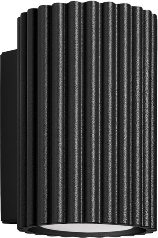 Wandleuchte Aluminium 10 cm hoch Schwarz GU10 Modern