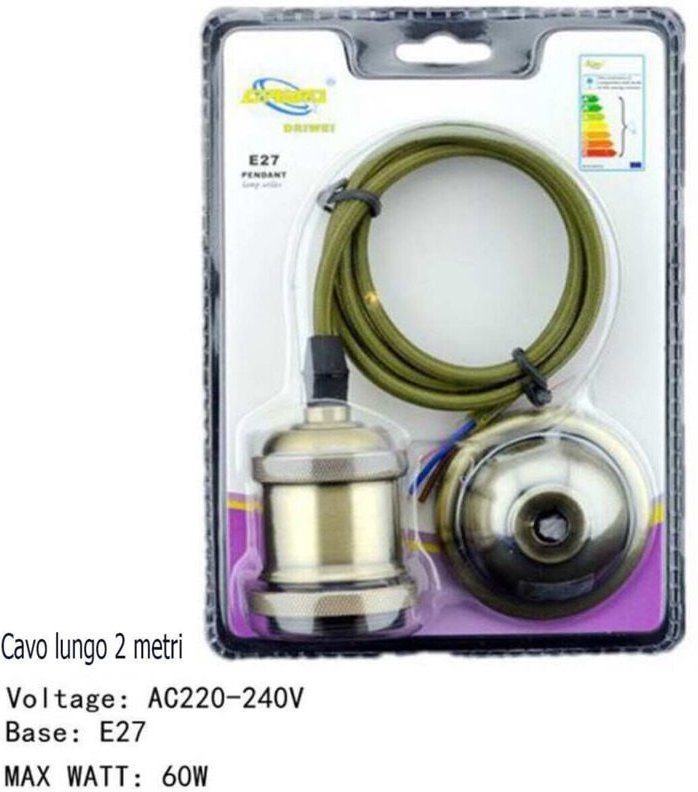 Vintage E27 2 Meter Grüne Hängeleuchte Deckenleuchte Kronleuchter Lampenfassung