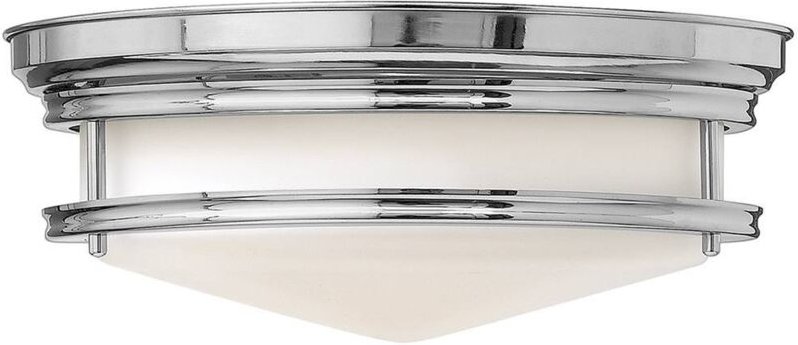 Elstead - Hadley - 3 Light Semi Flush Deckenleuchte Chrom, E27