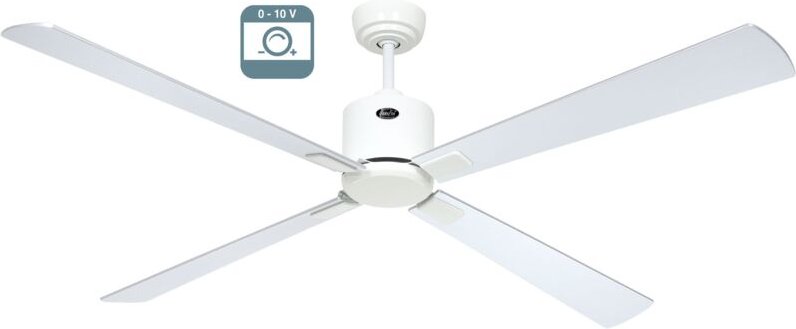 Eco neo iii 152, lichtloser Ventilator mit weißem Gehäuse,