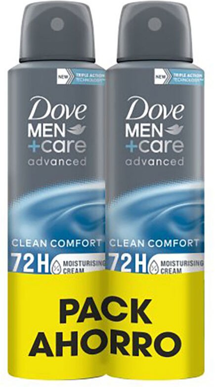 Deodorant Spray Männer Clean Confort 150 ml, Pack 2 Uts