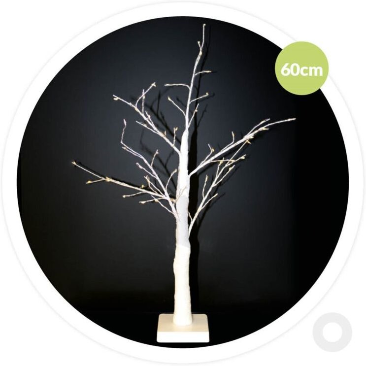 GSC - Cumia led Dekobaum 60cm 3xAA Weiß