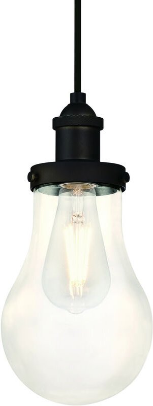 Pendelleuchte Glühbirne Oil Rubbed Bronze und Klarglas