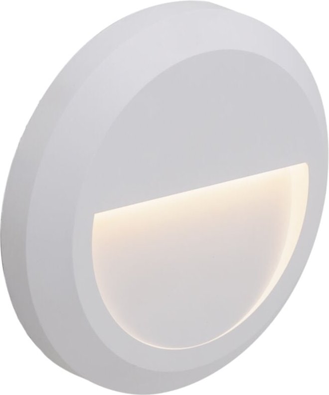 Forlight - Siram aplique exterior con luz led blanco cálido en color blanco