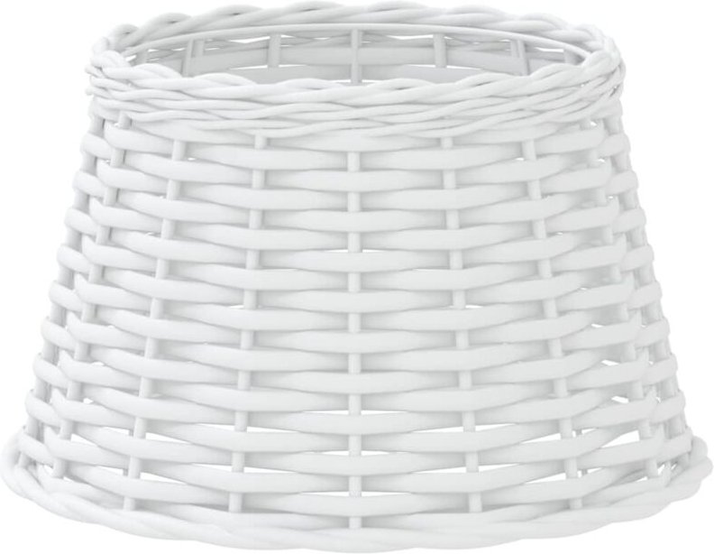 Lampenschirm Weiß Ø38x23 cm Korbweide Vidaxl