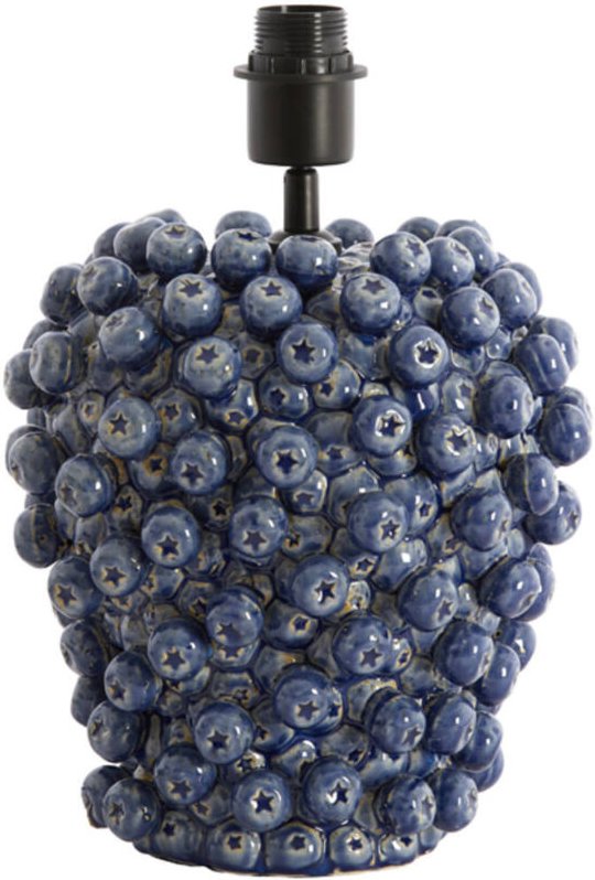 Light & Living - tischlampe - Berries - blau - keramik - Ø 26cm -