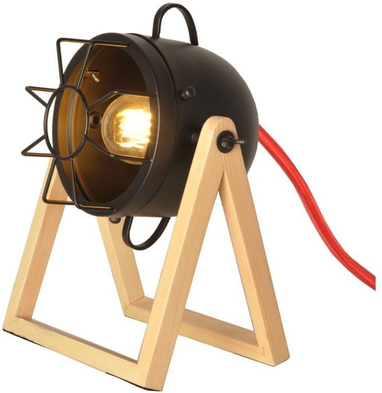 Barcelona Led - Vintage Tischlampe aus Holz 'tachicom' E27