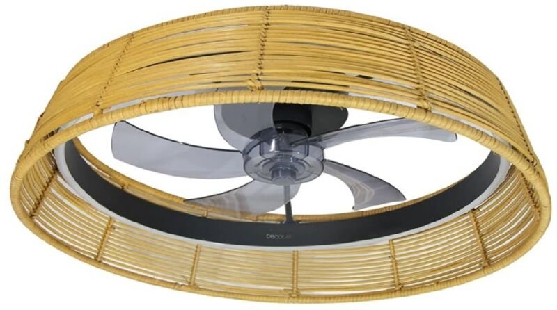 Cecotec Deckenventilator mit Licht EnergySilence LampAero 600 Natürliches Design