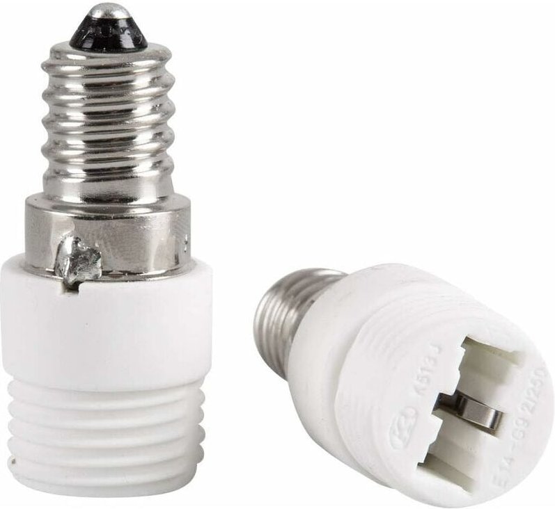 Thumbnail - 2er-Pack E14 auf G9 Keramiksockeladapter für led-, Halogen- und CFL-Glühbirnen - Ymyny