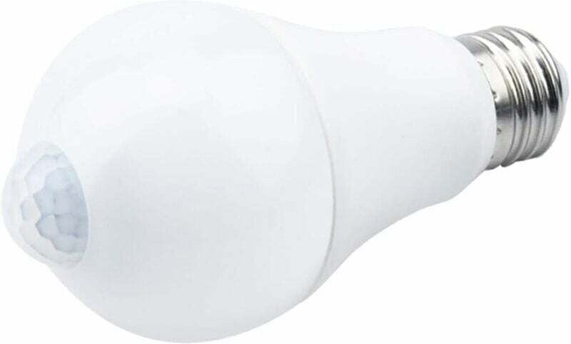 E27-LED-Lampe mit Bewegungsmelder, smarte Leuchte, 9 W. Ersetzt eine 90-W-Energiesparlampe. Abstrahlwinkel 120°, weiß, E...