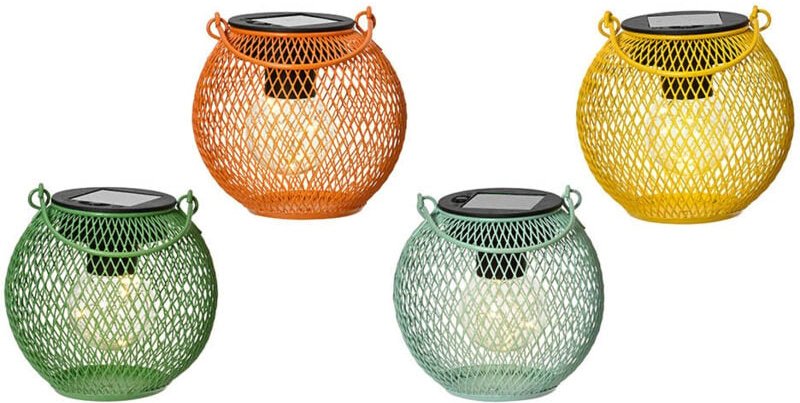 Laterne solar of festes Eisen sortierte Farben