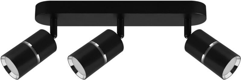 Wand- und Deckenstrahler DIOR SPT GU10 3L schwarz/chrom