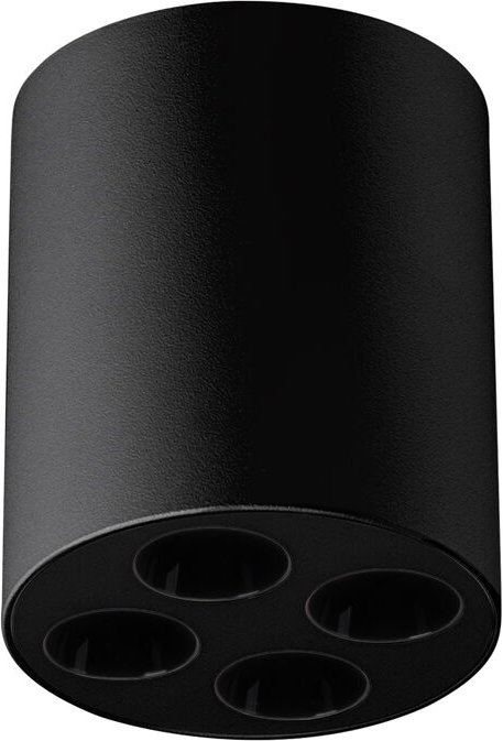 Sollux Zoe Rundes, minimalistisches Aufbau-Downlight in Schwarz